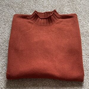 Cyrus Terracotta Women's Turtleneck Sweater